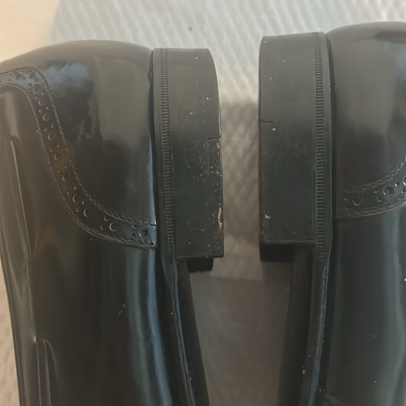 Salvatore Ferragamo Glossy Black Tassel Loafers Leather Upper 10 B - Picture 14 of 16